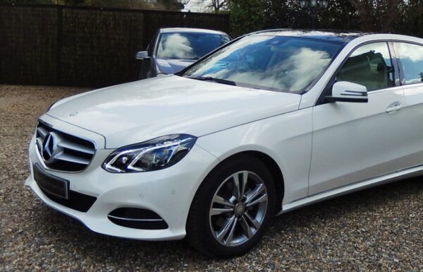 Mercedes E-Class Pearl White